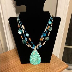 Turquoise Beaded Necklace